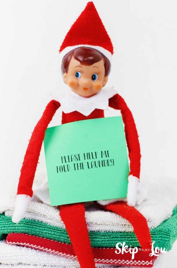 Free Printable Elf on the Shelf Notes for the Entire Month| Skip To My Lou